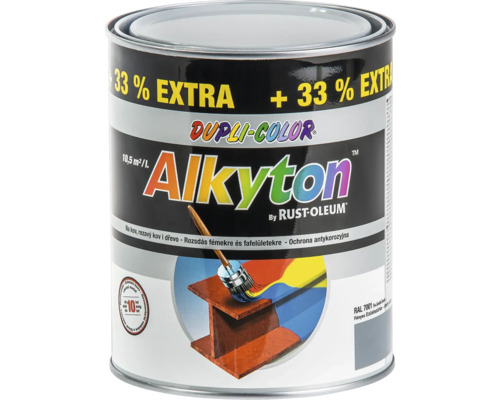 Antikorozní lak Alkyton RAL7001 světle šedý 1l