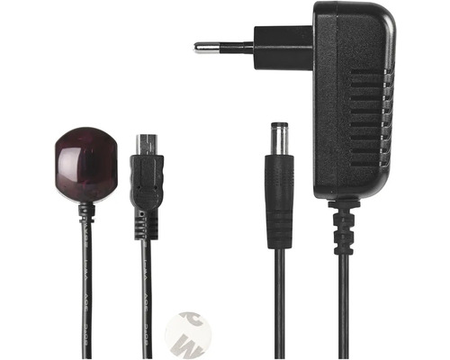 Infračervený přijímač s napájecím zdrojem a lepicí podložkou