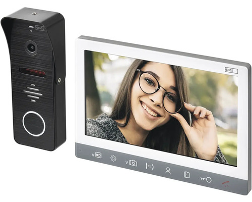 EMOS dveřní telefon s venkovní a vnitřní jednotkou