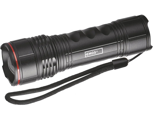 Černá LED svítilna Emos s poutkem na ruku