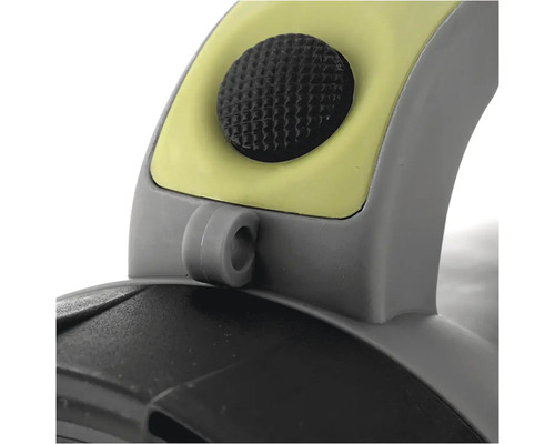 Detailní pohled na držák na psy s knoflíkem