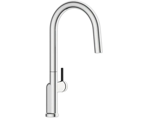 Kuchyňská baterie z kovu s vysokým výtokem