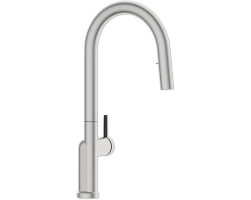 Kuchyňská baterie z kovu s vysokým výtokem