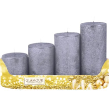 Sada adventních svíček, čtyři sloupové svíčky různé výšky