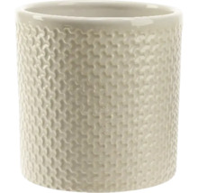 Válcovitý květináč s texturovaným povrchem