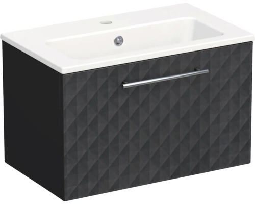 Koupelnová skříňka s umyvadlem Intedoor TRENTA 60 cm černá matná TRE MINI 60 1Z S U129 Koupelnová skříňka s umyvadlem Intedoor TRENTA 60 cm černá matná TRE MINI 60 1Z S U129