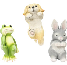Dekorativní figurky: žába, pes a zajíc do zahrady