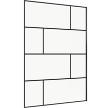 Walk In Aurlane 140 cm barva rámu černá dekor skla průmyslový design FAC589o