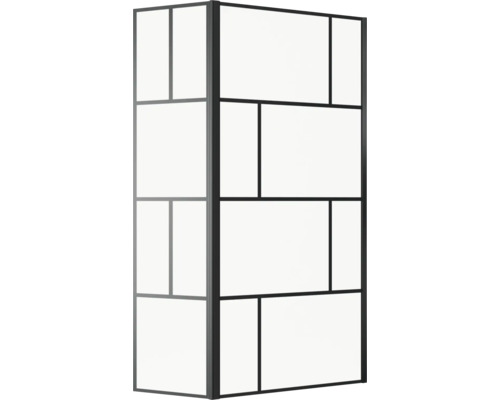 Sprchová zástěna s rámem v provedení čirého skla