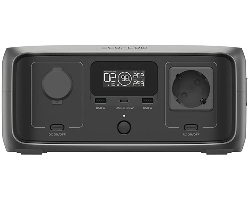 Ecoflow Powerstation s USB-A, USB-C a zásuvkou