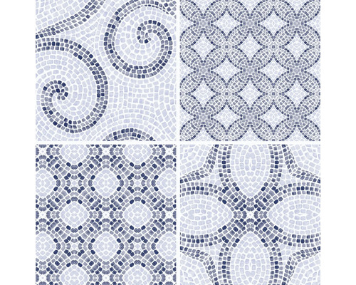 Samolepící dlaždice vinylové FloorTiles Roman Mosaic 30,48x30,48 cm balení 11 ks Mozaikové dlaždice s různými vzory