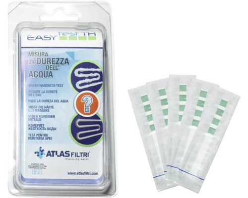 Souprava pro testování tvrdosti vody Atlas Filtri s testovacími proužky