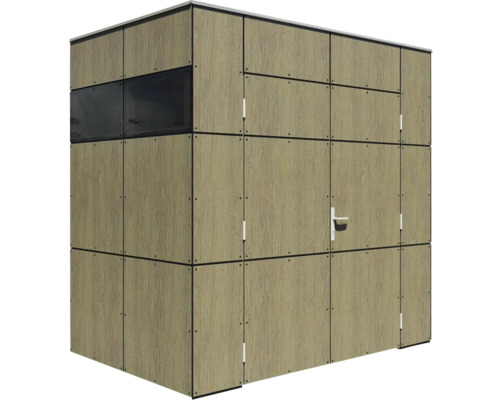 Zahradní domek s oknem a dveřmi