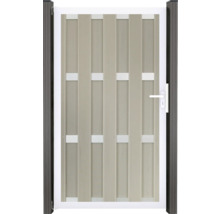 Zahradní branka z plastových lamel s rámem a rukojetí