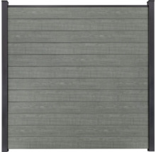 Šedý dřevěný plot s rámem