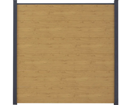Plotové pole GroJa BasicLine Dřevěný plot s kovovým rámem