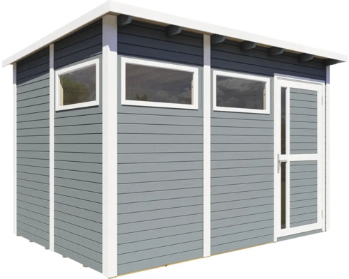 Zahradní domek s okny a dveřmi