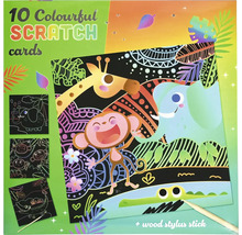 Vyškrabávací obrázky Zoo balení 10 listů