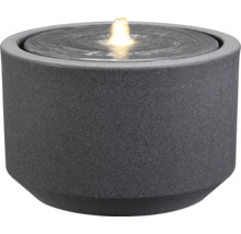 Šedá pokojová fontána s vodotryskem