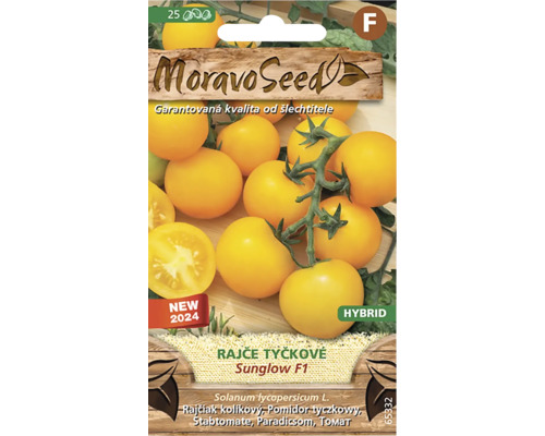 Rajče tyčkové SUNGLOW F1 - hybrid MoravoSeed Balení semen rajčat Moravo Seed Sunglow F1
