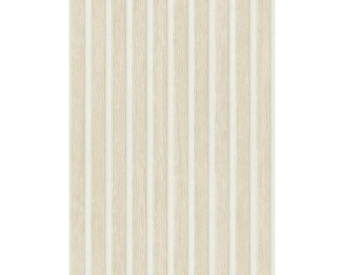 Vliesová tapeta Wooden Wall 391097 béžová 0,53 x 10,05 m Dřevěné panely s vertikálními pruhy pro dekoraci stěn a stropů