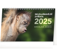 Stolní kalendář 2025 s fotografiemi zvířat
