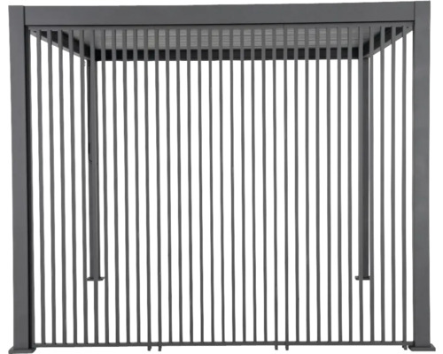 Kovový zahradní altán s lamelovou střechou pro venkovní použití