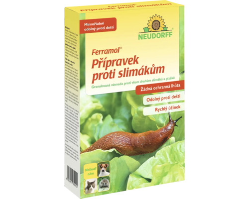 Balení přípravku na slimáky Ferramol od společnosti Neudorff