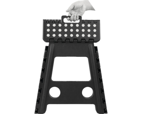 Skládací plastová stolička s rukojetí