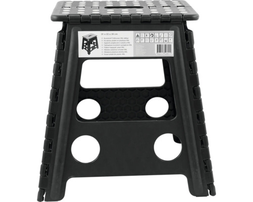 Skládací stupínek z plastu, 31 x 22 x 39 centimetrů