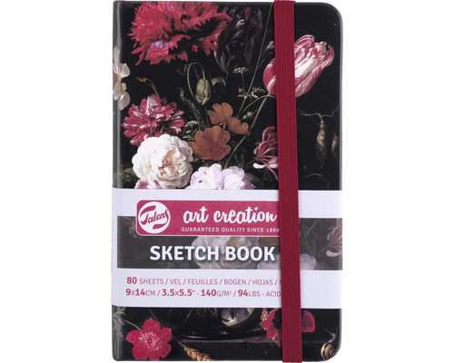 Skicák Artcreation Sketchbook Flowers 9 x 14 cm