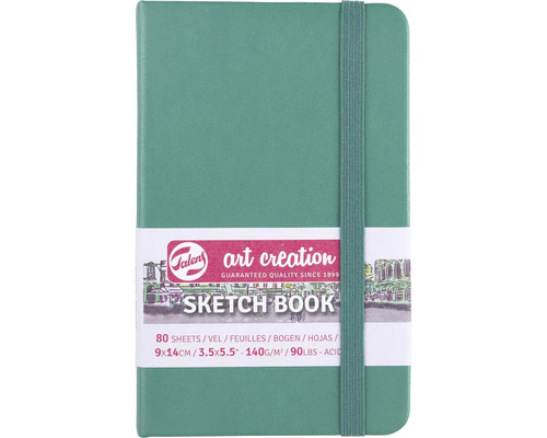 Skicák Artcreation Sketchbook Forest green 9 x 14 cm