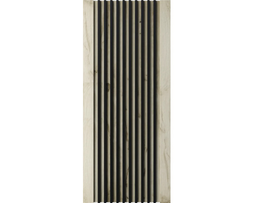 Dřevěný panel s vertikálními lamelami pro dekoraci stěn