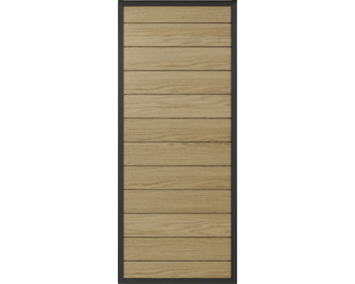 Dřevěné dveře s vodorovnými panely a rámem