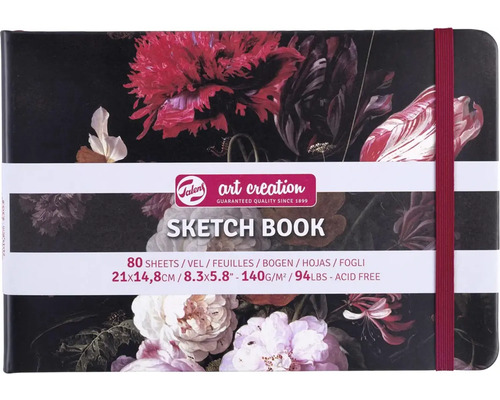 Skicák Artcreation Sketchbook Flowers 21 x 15 cm