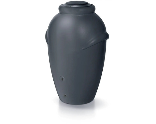 Šedý sud na dešťovou vodu s víkem