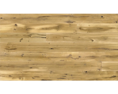 Dřevěná podlaha z dubu se suky a kresbou