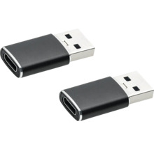 Dva USB adaptéry s konektory USB-A a USB-C