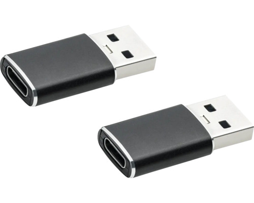 Dva USB adaptéry s konektory USB-A a USB-C