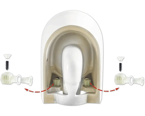 Upevňovací materiál pro toaletu