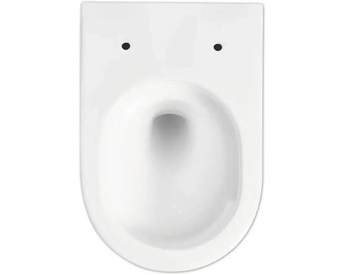 Závěsný klozet z keramiky, bez oplachového kruhu