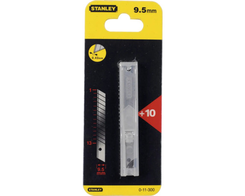 Logo Stanley Odlamovací nože 9,5 milimetru, 10 kusů