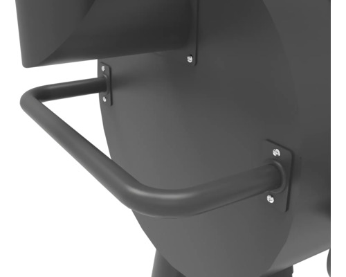 Detailní záběr grilovacího vozíku s madlem