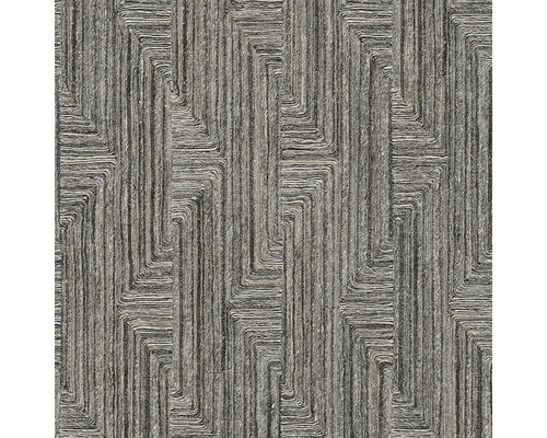 Vliesová tapeta SA524017 Santa Fe černá, šedá 0,53 x 10 m Detailní pohled na strukturovanou tapetu s geometrickým vzorem