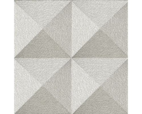 Vliesová tapeta SA524102 Santa Fe šedá 0,53 x 10 m Detail strukturované obkládačky s geometrickým trojúhelníkovým vzorem