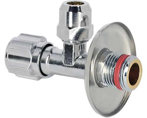 Rohový ventil s růžicí pro sanitární účely