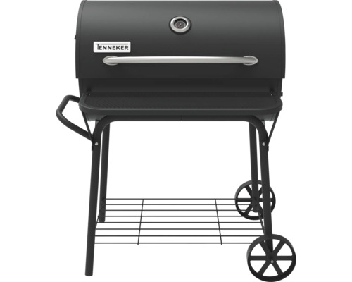 Tenneker gril na dřevěné uhlí s úložnými prostory a kolečky