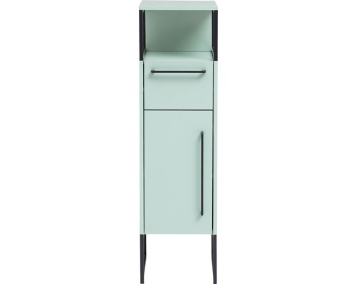 Midi skříňka do koupelny Möbelpartner Limone mátová zelená 33 x 112,5 x 30,2 cm