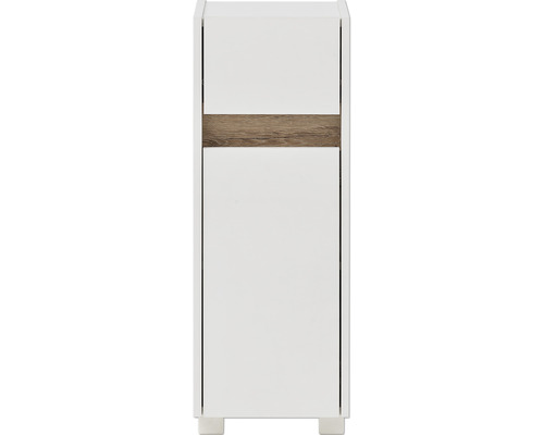 Midi skříňka do koupelny Möbelpartner Cosmo bílá 30,2 x 84,8 x 33 cm