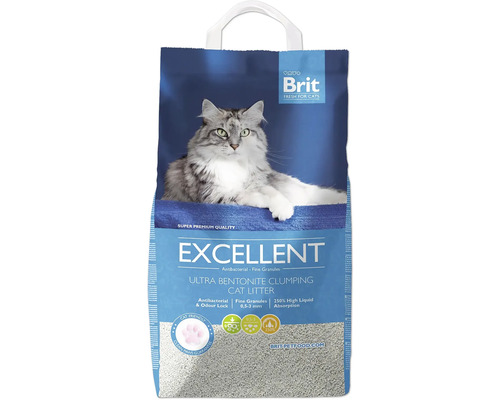 Stelivo pro kočky Brit Fresh for Cats Excellent 10 kg Brit Excellent Ultra Bentonitové hrudkující stelivo pro kočky v pytli